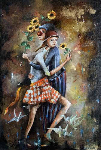 Sei il mio Sole by Enrica Toffoli, Painting for Sale on Select