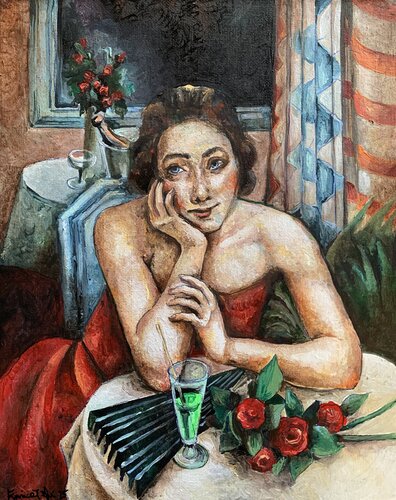 Sguardo oltre il tempo by Enrica Toffoli, Painting for Sale on Select