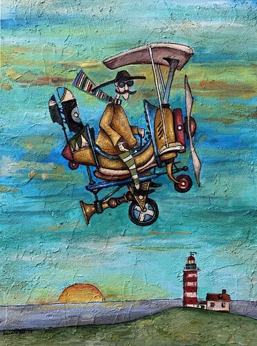 Il ritorno del Sognatore by Enrica Toffoli, Painting for Sale on Select