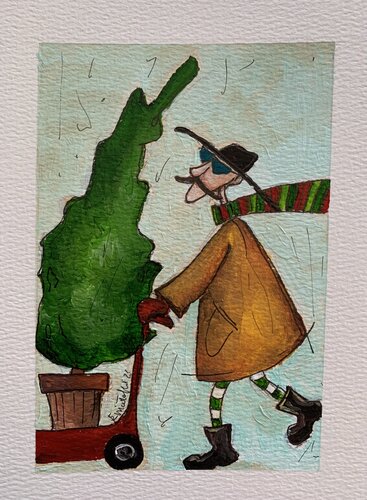 I quadri natalizi di Domè III by Enrica Toffoli, Painting for Sale on Select