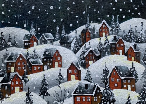 inverno incantato by Enrica Toffoli, Painting for Sale on Select