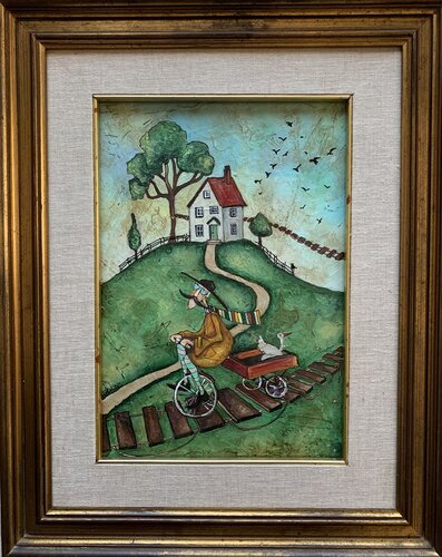 Domè e la strada sospesa by Enrica Toffoli, Painting for Sale on Select
