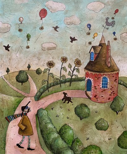 Prossima fermata, Gioia by Enrica Toffoli, Painting for Sale on Select