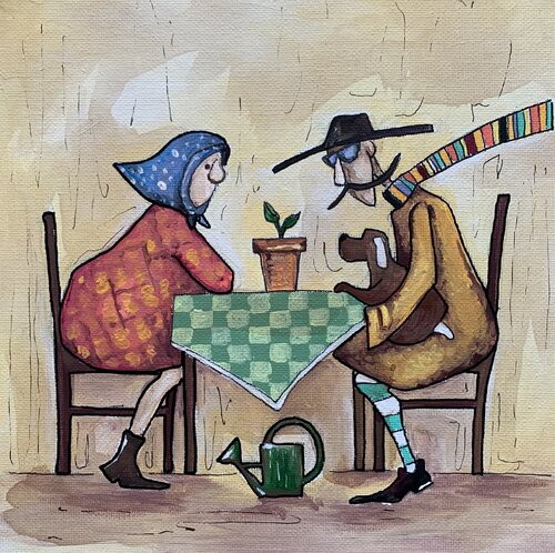 Domè e l'attesa del miracolo by Enrica Toffoli, Painting for Sale on Select