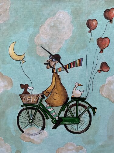 Domè: un viaggio oltre l'azzurro by Enrica Toffoli, Painting for Sale on Select