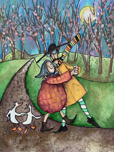 Domè e la danza dell'eterno ritorno by Enrica Toffoli, Painting for Sale on Select