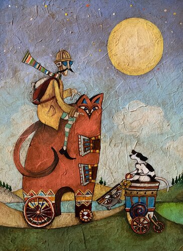 Il Viaggio di Domé by Enrica Toffoli, Painting for Sale on Select
