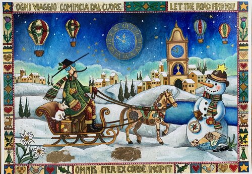 Ogni viaggio comincia dal cuore by Enrica Toffoli, Painting for Sale on Select
