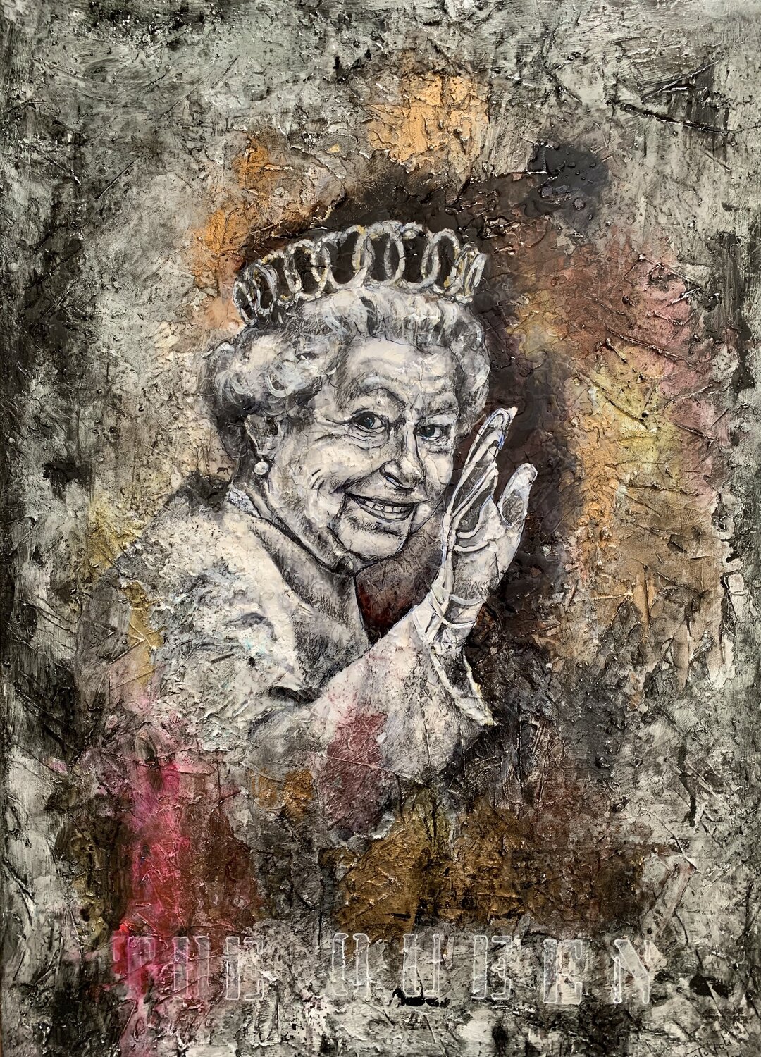 THE QUEEN Enrica Toffoli Original painting for sale