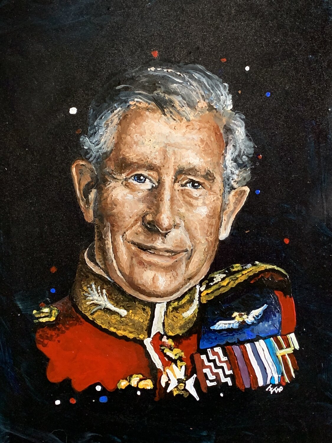“God Save the King” Enrica Toffoli Original painting for sale