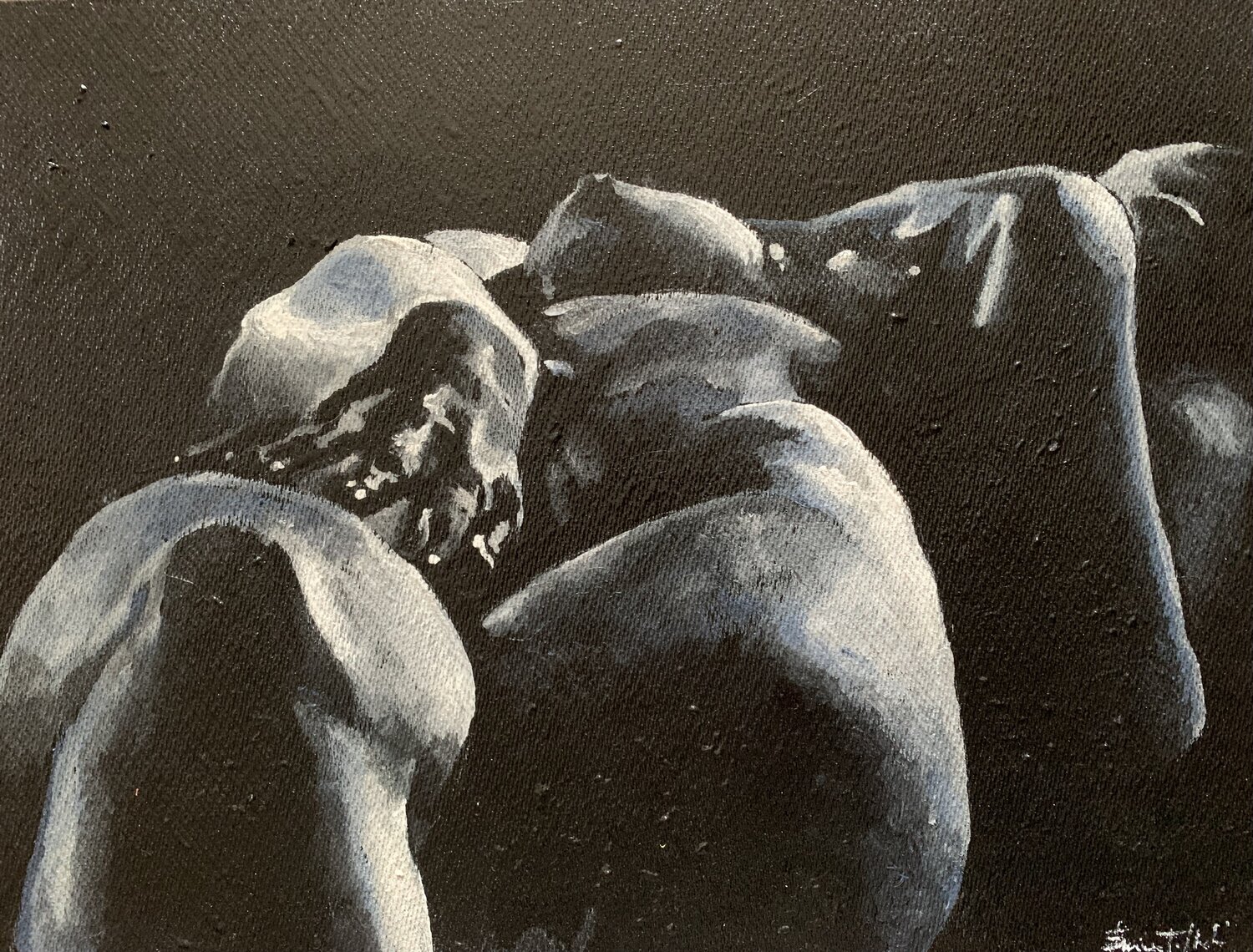 She in the dark Enrica Toffoli Original painting for sale