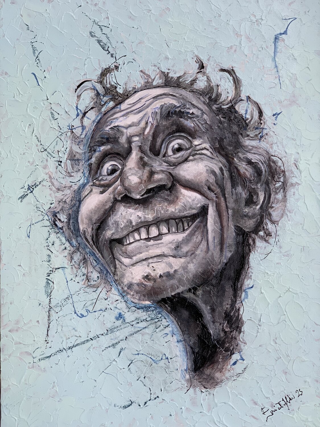 Anche Arlecchino sì confesso burlando Enrica Toffoli Original painting for sale