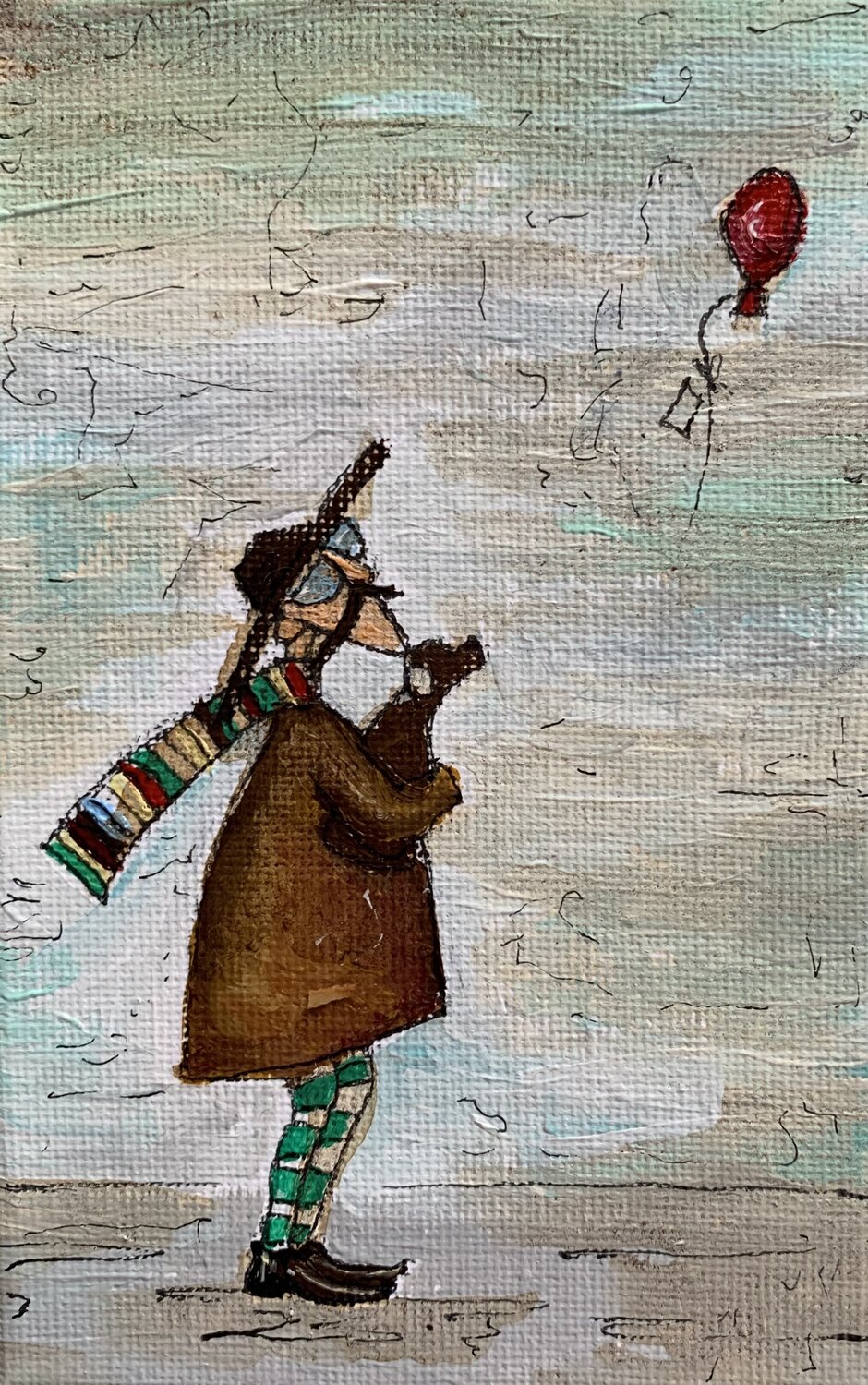 Il Messaggio che Vola Enrica Toffoli Original painting for sale