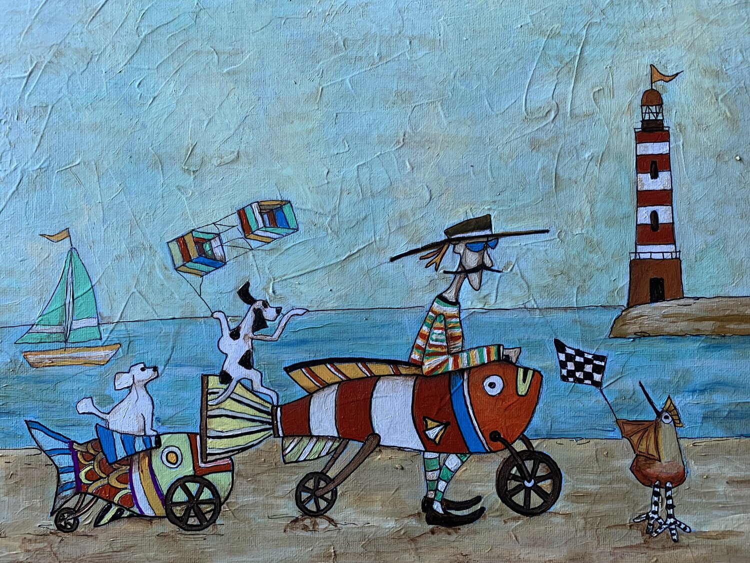 Il pesce che camminava Enrica Toffoli Original painting for sale