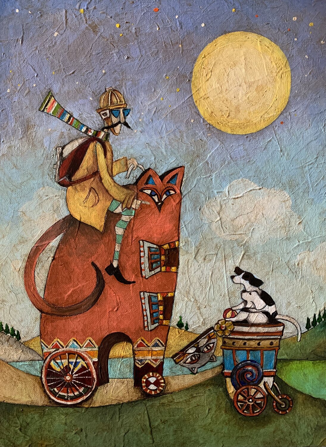 Il Viaggio di Domé Enrica Toffoli Original painting for sale