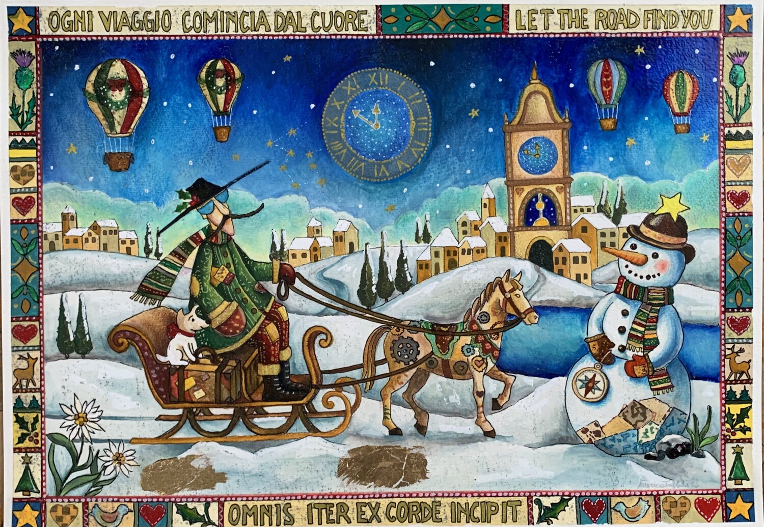 Ogni viaggio comincia dal cuore Enrica Toffoli Original painting for sale
