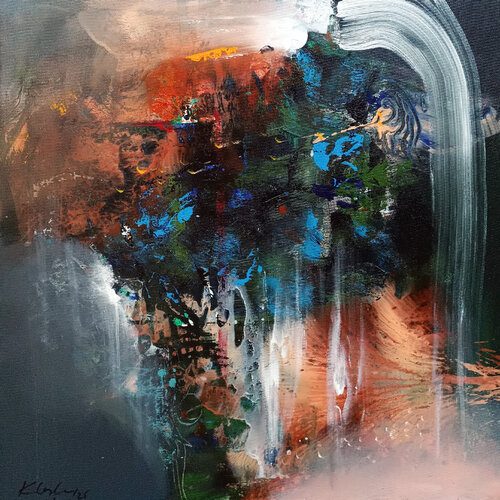 The mountain whispering in the air  Fantastic Mindscape by O Kloska by Ovidiu Kloska, Painting for Sale on Select