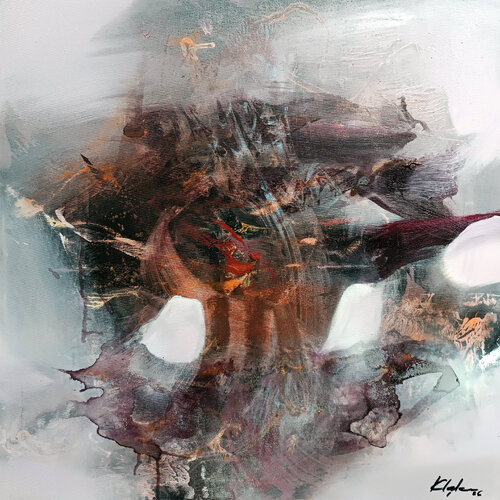 The Shape Memory Leaves fantastic midscape by master O KLOSKA by Ovidiu Kloska, Painting for Sale on Select