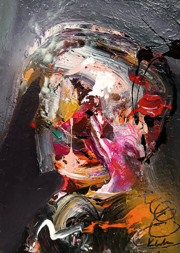 I Love to Eat Bacon, Too #4 — Portrait in Collapse by Ovidiu Kloska, Painting for Sale on Select