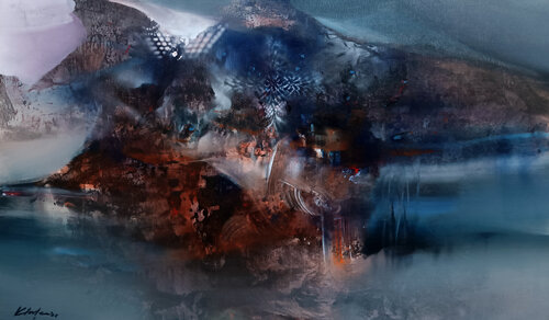 Close to the Heart of the Mountain (Mindscape) by Ovidiu Kloska, Painting for Sale on Select