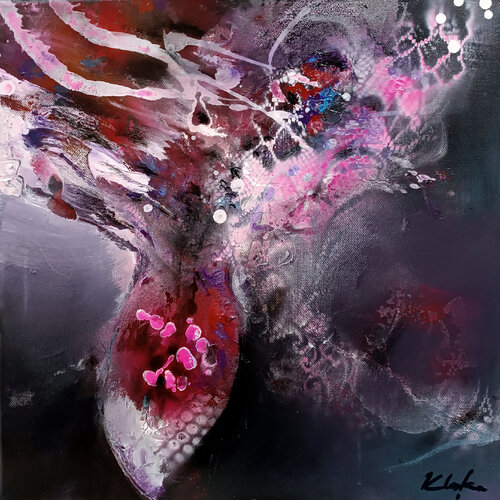 The Birth of Impossible Flowers small masterpiece by Ovidiu Kloska by Ovidiu Kloska, Painting for Sale on Select