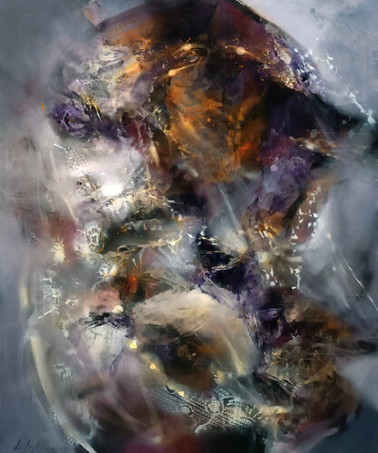 For the Love of Fire, I Became the Eternal Ash Large Mindscape Master Ovidiu Kloska by Ovidiu Kloska, Painting for Sale on Select