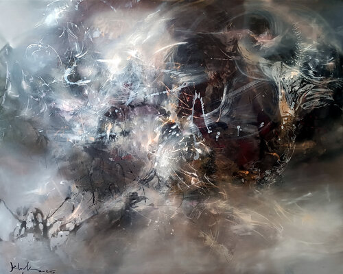 When a Spark Defied Time by Ovidiu Kloska, Painting for Sale on Select