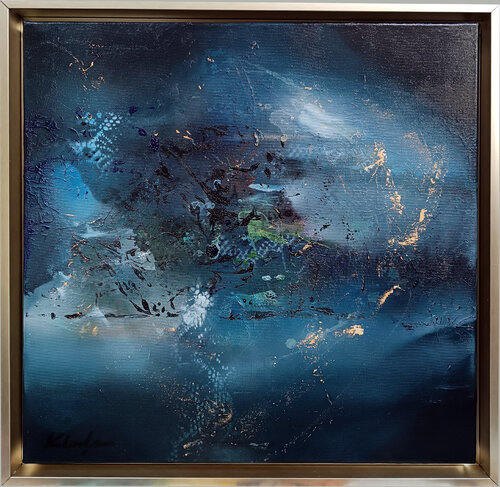 When the Invisible Began to Gather by Ovidiu Kloska, Painting for Sale on Select