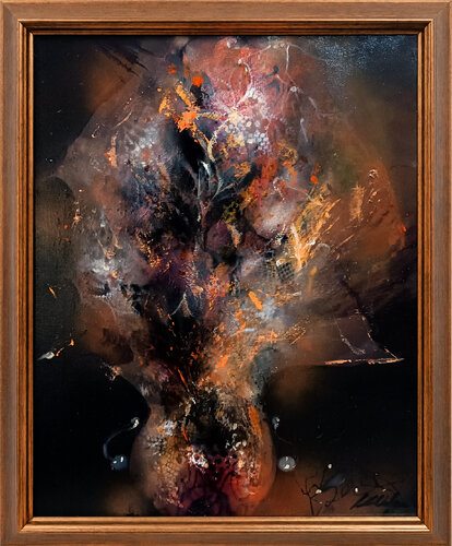 Nocturnal Perennial Still Life signed 23 October 2026 von Ovidiu Kloska, Malerei kaufen auf Select