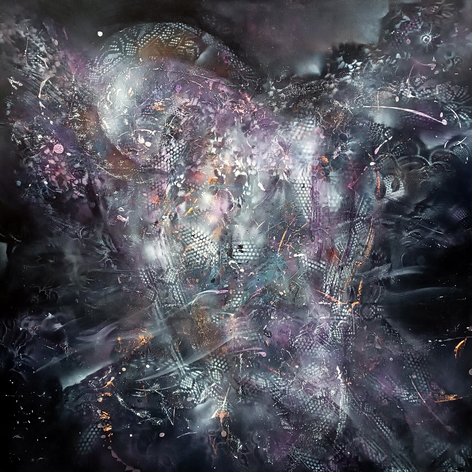 The Angel of Quantum Radiance XXL large painting by master Kloska Ovidiu Kloska Original painting for sale