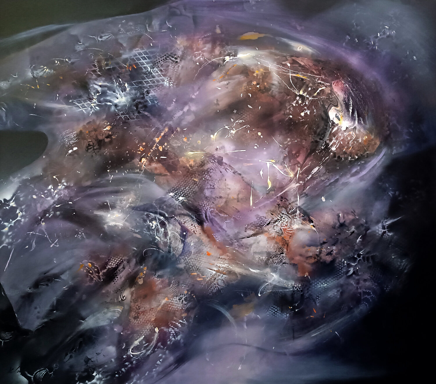 The Memory of a Star Before It Was Born XXl large scale mindscape master Ovidiu Kloska Ovidiu Kloska Original painting for sale