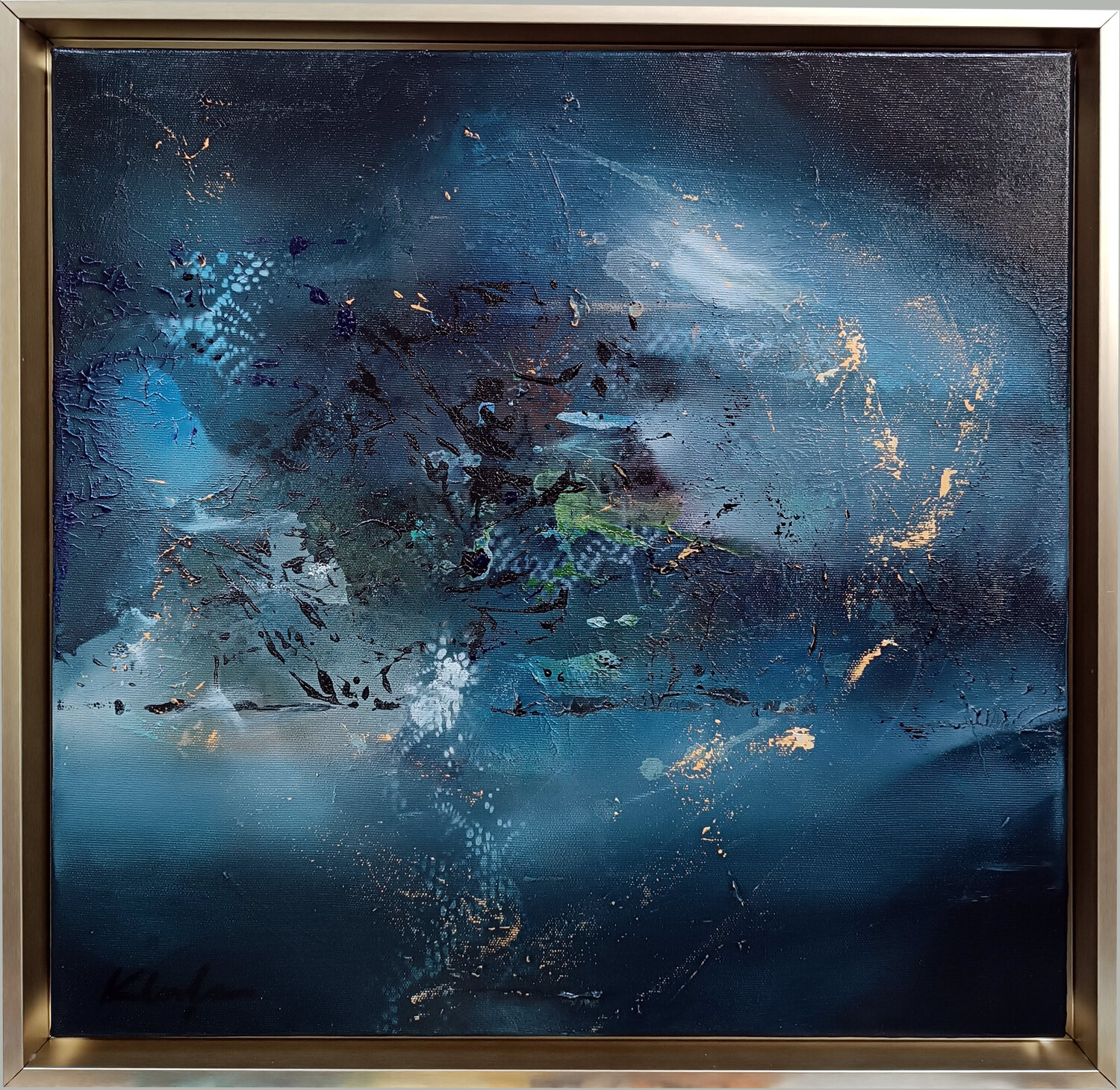When the Invisible Began to Gather Ovidiu Kloska Original painting for sale