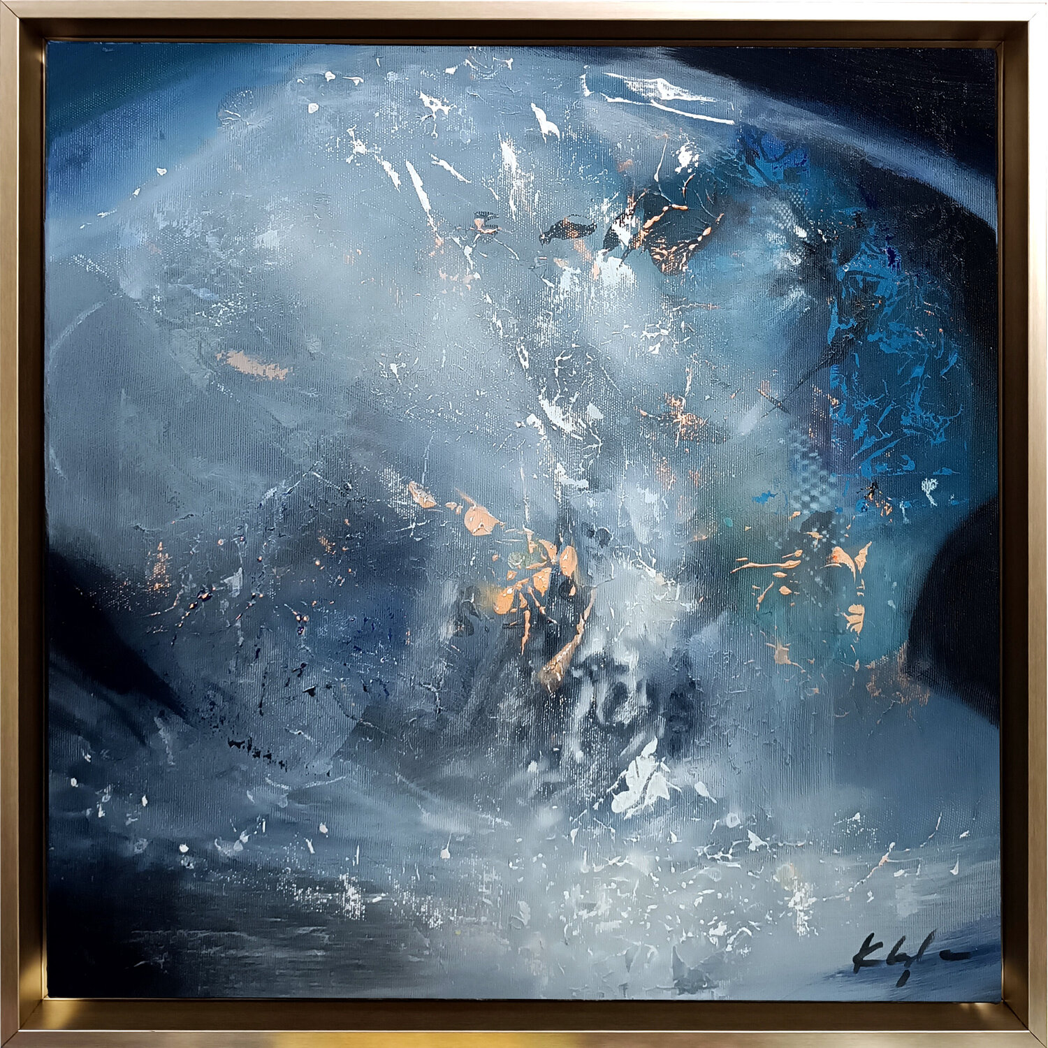 The Space That Learned to Rise Ovidiu Kloska Original painting for sale