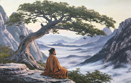 Meditation by Alik Oleynik, Painting for Sale on Select