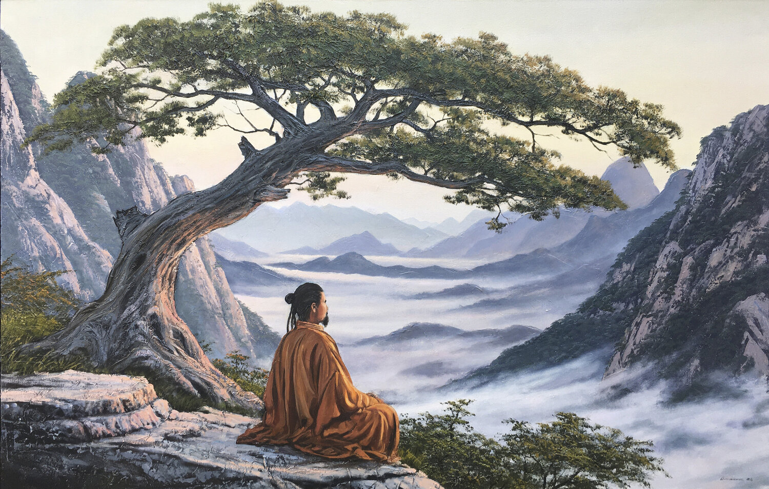 Meditation Alik Oleynik Original painting for sale