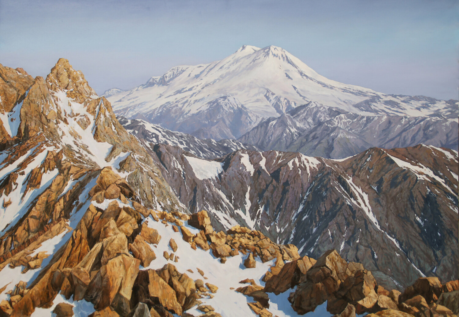 Elbrus Alik Oleynik Original painting for sale