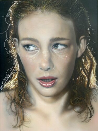 A realistic portrait by Dolgor Dugarova, Painting for Sale on Select