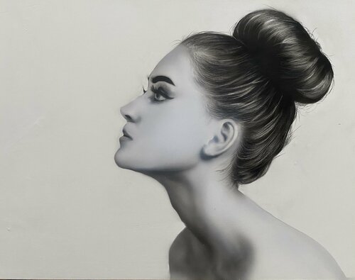 Line of Grace by Dolgor Dugarova, Painting for Sale on Select