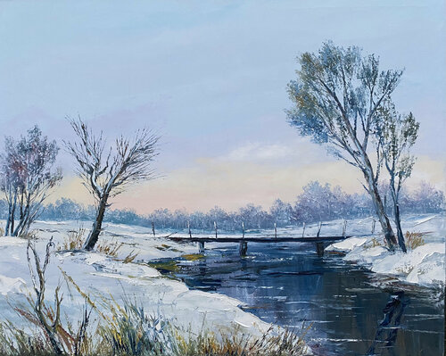 Winter dreams by Dolgor Dugarova, Painting for Sale on Select