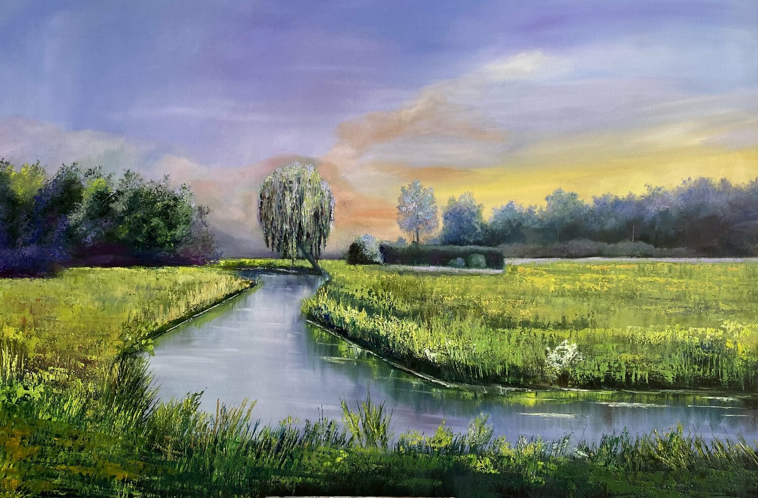 My serene summer Dolgor Dugarova Original painting for sale