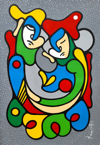 ABRAZO INFINITO by Néstor Neyret, Painting for Sale on Select