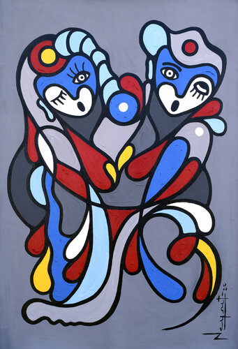 EL PRIMER BESO by Néstor Neyret, Painting for Sale on Select