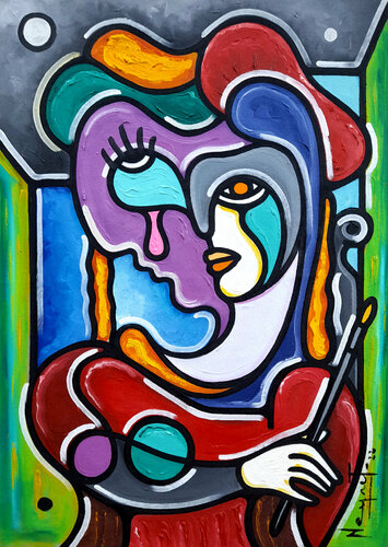 COSQUILLAS CON UN PINCEL by Néstor Neyret, Painting for Sale on Select