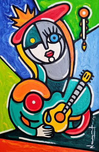 SERENATA NOCTURNA by Néstor Neyret, Painting for Sale on Select