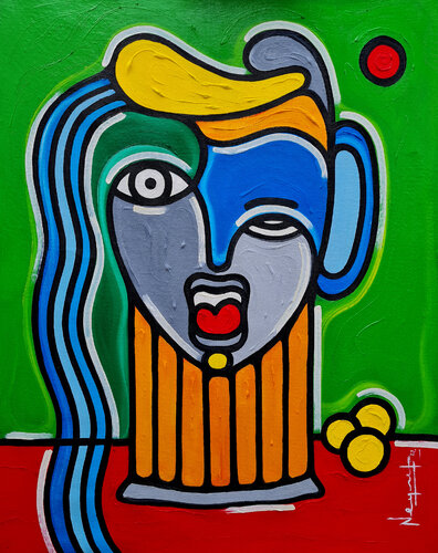 MUJER JARRA by Néstor Neyret, Painting for Sale on Select