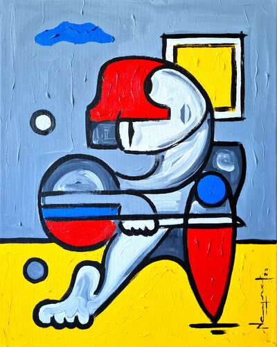 EL ARTE DE LA GUERRA by Néstor Neyret, Painting for Sale on Select