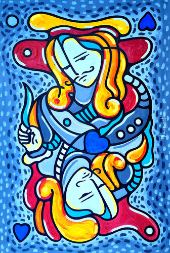 POKER LOVE by Néstor Neyret, Painting for Sale on Select