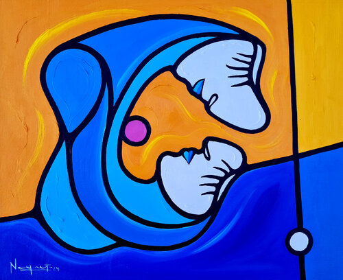 REACCIÓN EXOTÉRMICA DE LOS CUERPOS by Néstor Neyret, Painting for Sale on Select