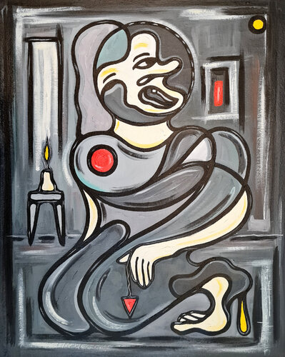 NO ME CASTIGUEN POR FAVOR by Néstor Neyret, Painting for Sale on Select
