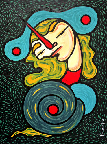 MUJER CARACOL by Néstor Neyret, Painting for Sale on Select